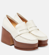 Gabriela Hearst Augusta Leather Platform Loafers In Cream