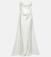 Vivienne Westwood Bridal Galaxy Cape Crêpe Satin Gown In White