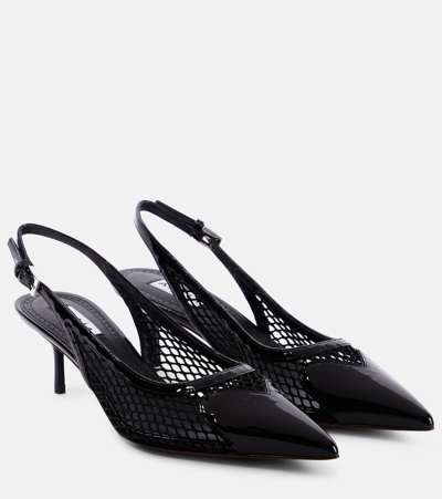 ALAÏA ALAÏA PATENT LEATHER SLINGBACK PUMPS