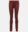 7 FOR ALL MANKIND HIGH-RISE COTTON-BLEND SKINNY JEANS