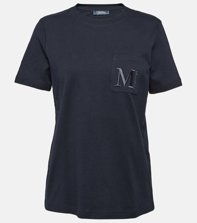 's Max Mara Lecito Cotton Jersey T-shirt In Blue