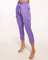 Ramy Brook Satin Pocket Allyn Pant In Passion Purple