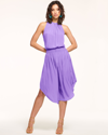 Ramy Brook Audrey Sleeveless Blouson Midi Dress In Passion Purple