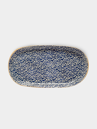 Terrafirma Ceramics Large Fish Platter In Brown