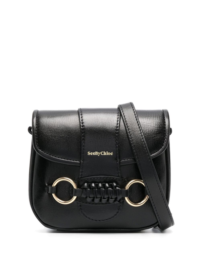See By Chloé Saddie Ring-hardware Shoulder Bag In Black