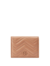 GUCCI GG MARMONT LEATHER CREDIT CARD CASE