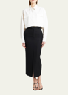 Armarium Leo Button-front Shirt With Cargo Pockets In White