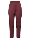 Etro Woman Pants Burgundy Size 10 Virgin Wool, Elastane In Red