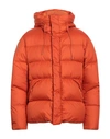 Ten C Man Down Jacket Orange Size 40 Polyamide