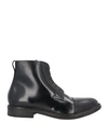 MOMA MOMA MAN ANKLE BOOTS BLACK SIZE 8 CALFSKIN