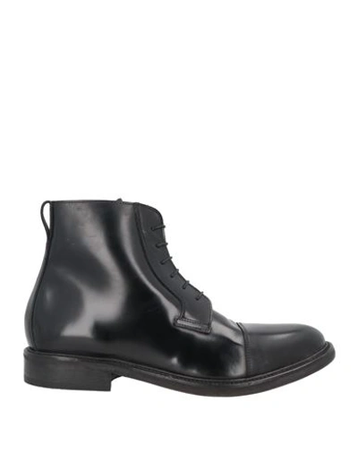 Moma Man Ankle Boots Black Size 14 Calfskin
