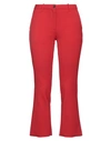 NINE:INTHE:MORNING NINE IN THE MORNING WOMAN PANTS RED SIZE 27 WOOL, POLYAMIDE, ELASTANE