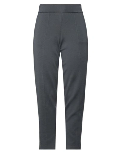 Roberto Collina Woman Pants Lead Size 12 Merino Wool In Grey