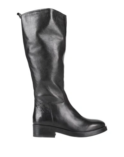 Paola Ferri Woman Knee Boots Black Size 12 Soft Leather