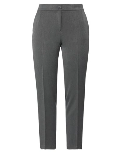 Emisphere Woman Pants Grey Size 16 Polyester, Viscose, Elastane