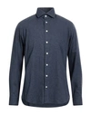 Bastoncino Man Shirt Midnight Blue Size 17 ½ Textile Fibers
