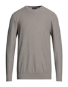 Drumohr Man Sweater Military Green Size 40 Cotton In Beige