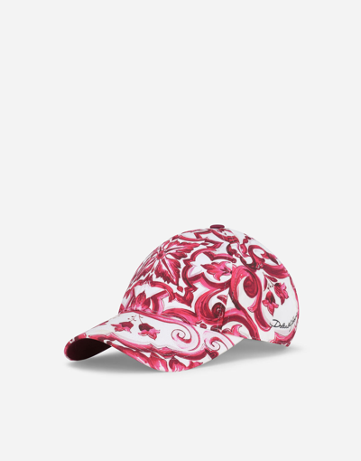 Dolce & Gabbana Majolica-print Baseball Cap In Multicolor