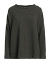 Aragona Woman Sweater Military Green Size 8 Cashmere In Green
