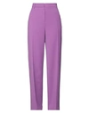 Silvian Heach Woman Pants Mauve Size 6 Polyester In Purple