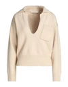 Jucca Woman Sweater Beige Size L Virgin Wool