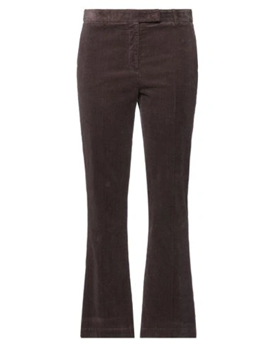 Ql2  Quelledue Ql2 Quelledue Woman Pants Cocoa Size 6 Cotton, Elastane In Brown