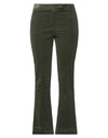 Ql2  Quelledue Ql2 Quelledue Woman Pants Dark Green Size 6 Cotton, Elastane In Green