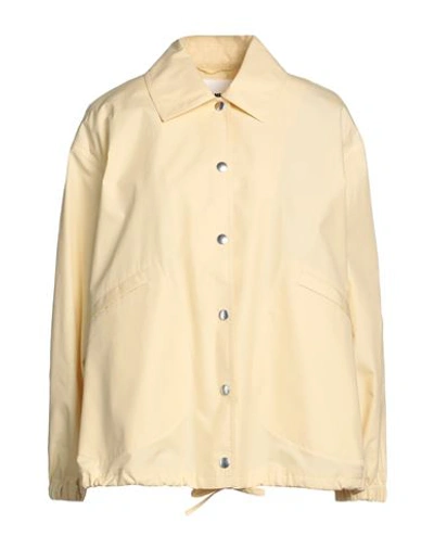 Jil Sander Woman Jacket Light Yellow Size 6 Cotton In Light Pastel Y