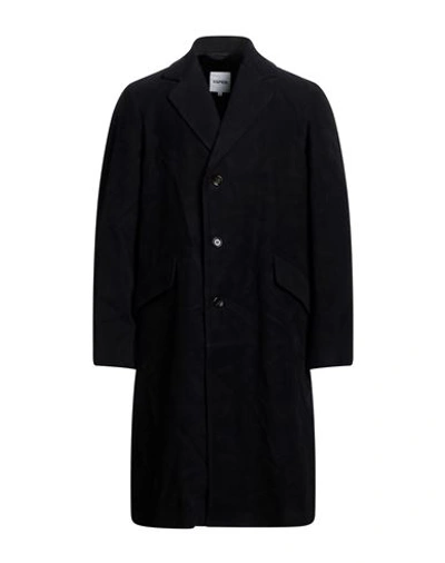 Aspesi Man Coat Midnight Blue Size Xl Cotton