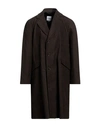 Aspesi Man Coat Dark Brown Size Xl Cotton