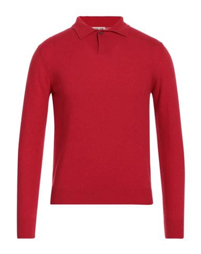 Raw Lab Man Sweater Red Size L Virgin Wool, Cashmere