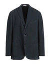Boglioli Man Suit Jacket Navy Blue Size 48 Cotton, Linen