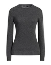 Aragona Woman Sweater Lead Size 6 Wool, Cashmere In Grey