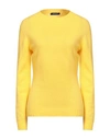Aragona Woman Sweater Ocher Size 8 Cashmere In Yellow