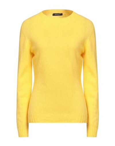 Aragona Woman Sweater Ocher Size 8 Cashmere In Yellow