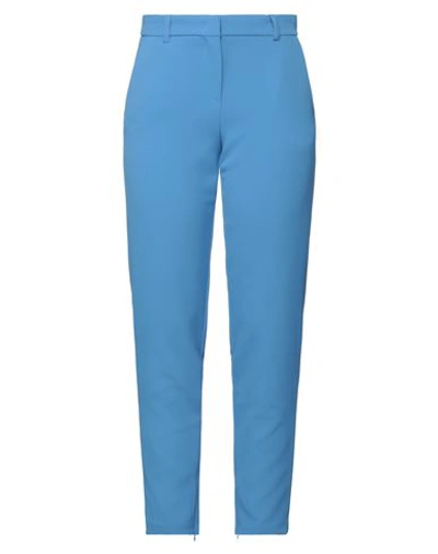 Kaos Woman Pants Azure Size 4 Polyester, Elastane In Blue