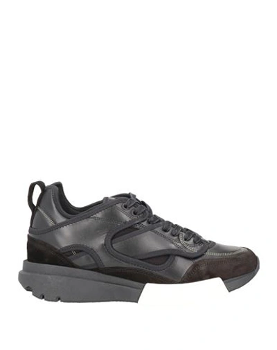 Oamc Man Sneakers Black Size 6 Leather, Textile Fibers