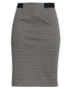 Emisphere Woman Mini Skirt Dark Brown Size 12 Polyester, Polyamide, Elastane