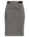 Emisphere Woman Mini Skirt Dark Brown Size 6 Polyester, Polyamide, Elastane In Brown
