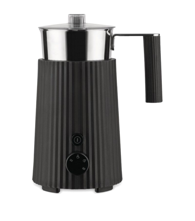 Alessi Plissé Milk Frother In Black