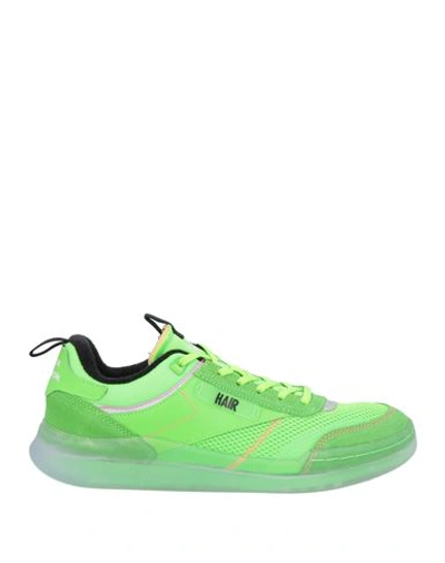 Reebok Man Sneakers Acid Green Size 4.5 Textile Fibers