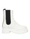 Jw Anderson Woman Ankle Boots White Size 10 Soft Leather