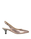 Brunate Woman Pumps Rose Gold Size 6 Soft Leather