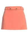Vicolo Woman Mini Skirt Salmon Pink Size L Polyester, Elastane
