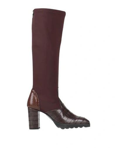 Cuplé Woman Boot Dark Brown Size 7 Textile Fibers