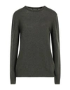 Aragona Woman Sweater Military Green Size 8 Cashmere In Green