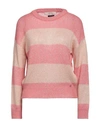 Guess Woman Sweater Pink Size L Polyester, Acrylic, Polyamide, Alpaca Wool