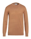 Markup Man Sweater Camel Size Xxl Viscose, Polyamide In Beige
