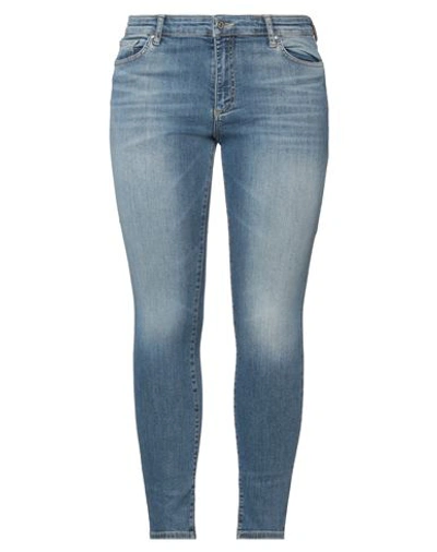 Armani Exchange Woman Jeans Blue Size 25 Cotton, Polyester, Elastane