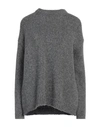 Aragona Woman Sweater Grey Size 8 Alpaca Wool, Merino Wool, Polyamide